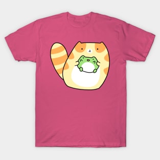 Tabby Holding Frog T-Shirt